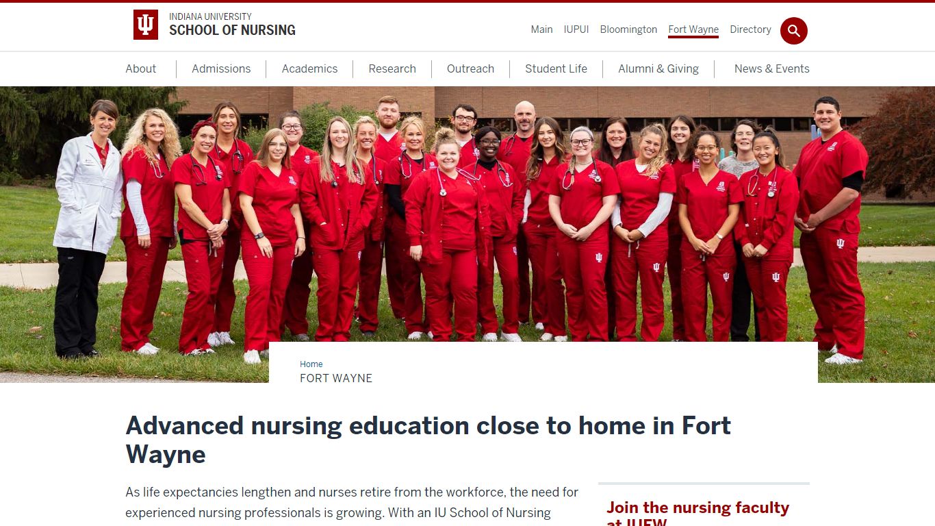 Nursing - Indiana University Fort Wayne